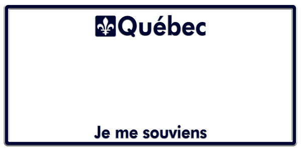 Plaques d'immatriculation personnalisé au Québec