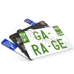 Plaques Immatriculation 4x4