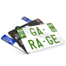 Plaques 4x4 Personnalisées