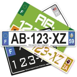 Plaques Minéralogiques LUXE en Plexiglass ( nouveau n° )