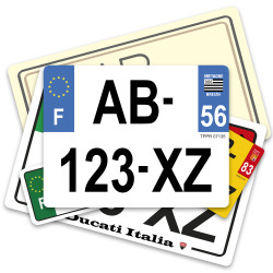 Plaques Minéralogiques LUXE en Plexi ( nouveau n° )