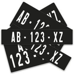 Plaques Minéralogiques Collection en Plexiglass ( nouveau n° )