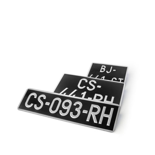 Plaques En Aluminium Collection Noires Nouveau N