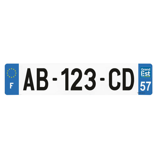 Lot De 2 Autocollants Plaque Grand EST 2018 – Style Immatriculation – Vinyle Haute Durabilité – Déco Voiture - 13