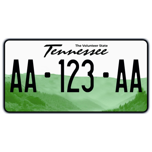 PLAQUE AUTO USA TENNESSEE 30x15 cm ref.30X15UTENNESSEE