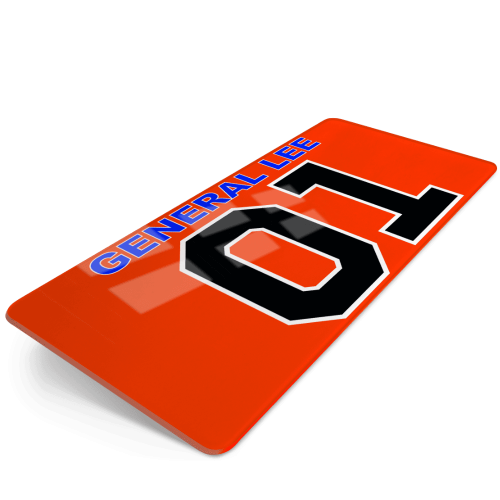 Plaque décorative General Lee 01 30x15 cm - ref.30X15-F-GENERAL_LEE