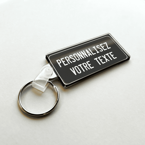 Porte-clés Personnalisé Plaque Immatriculation Française – DIY Unique, Métal Haute Qualité, Coffret Cadeau Inclus
