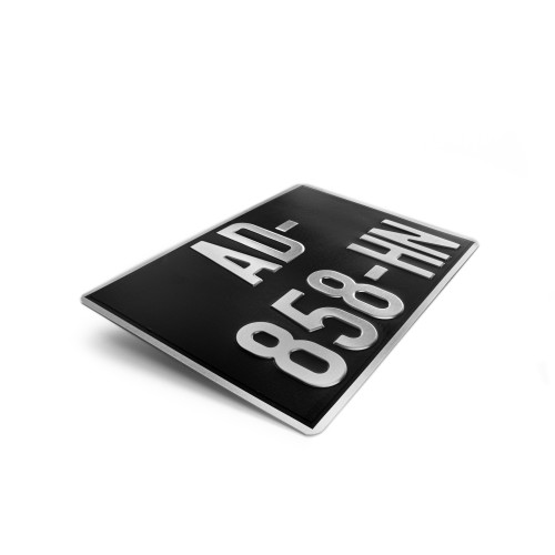 Plaque D'immatriculation Départementale Avec Logo - 2 Autocollants Prêts à Coller - Marque SAFIRMES