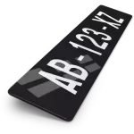 Plaque immatriculation collection voiture plexiglas