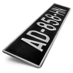 Plaque immatriculation collection voiture aluminium