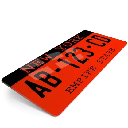 Plaque Immatriculation Décorative Bad Boy New York - 15x30cm Métal Vintage - Décoration Murale Bar, Garage