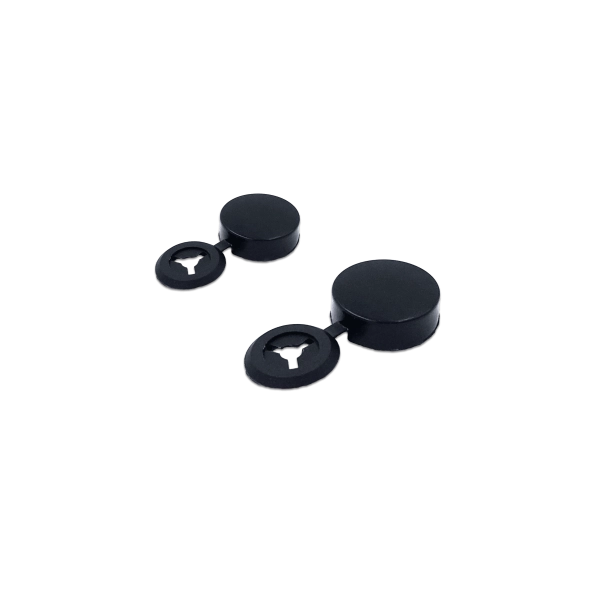 Paire de cache rivets noirs