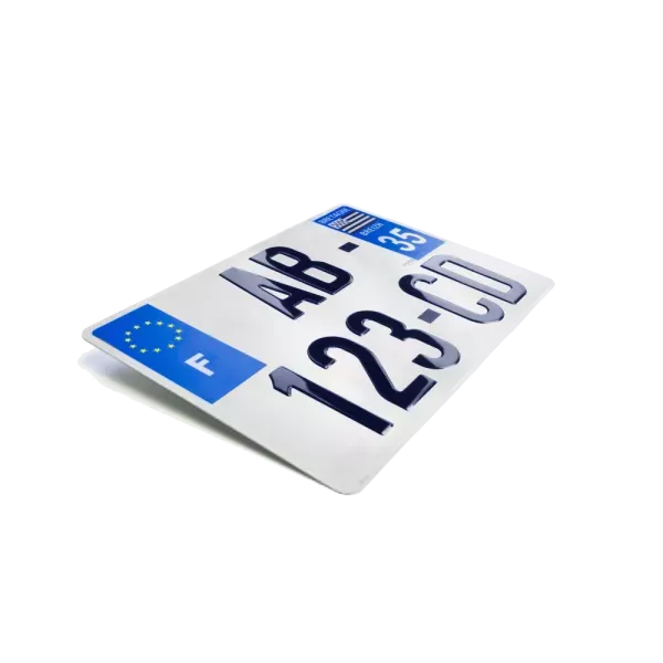 CMAPLAQUE Plaque Immatriculation 4x4 275x200mm - Plexiglass Anti-UV - Homologuée SIV - Pour 4x4 Et Caravane