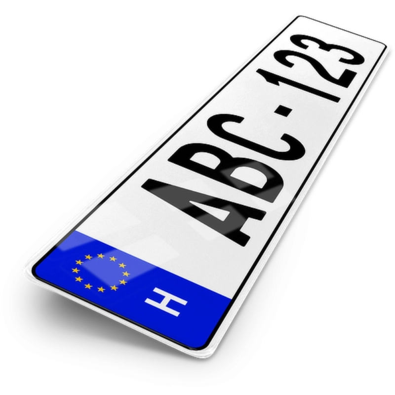 Plaque Auto 52x11 cm - PAYS Hongrie Plaque Auto 52x11 cm - PAYS Hongrie