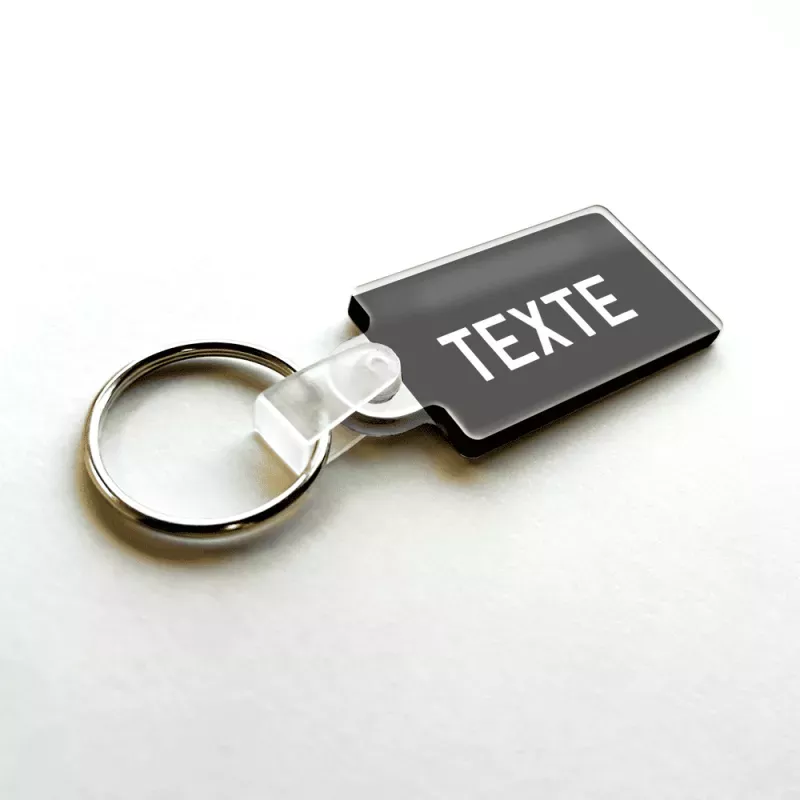 Porte clé plaque immatriculation moto personnalisé - 1 ligne Porte clé plaque immatriculation moto personnalisé - 1 ligne