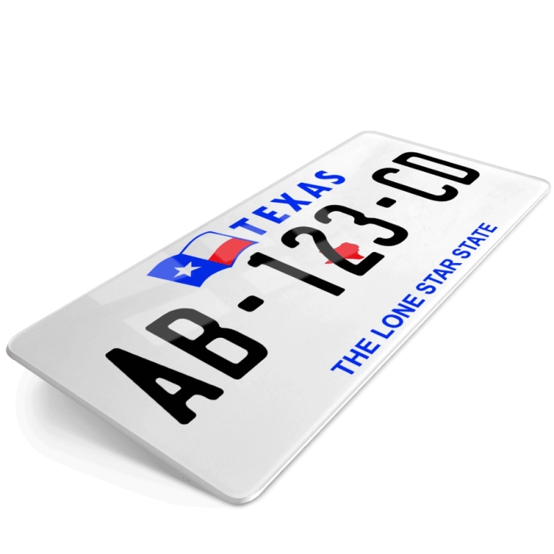 PLAQUE AUTO USA TEXAS 2 30x15 cm