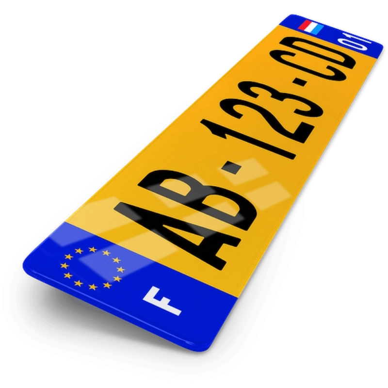 Plaque Auto 52x11 cm - PAYS Luxembourg Plaque Auto 52x11 cm - PAYS Luxembourg