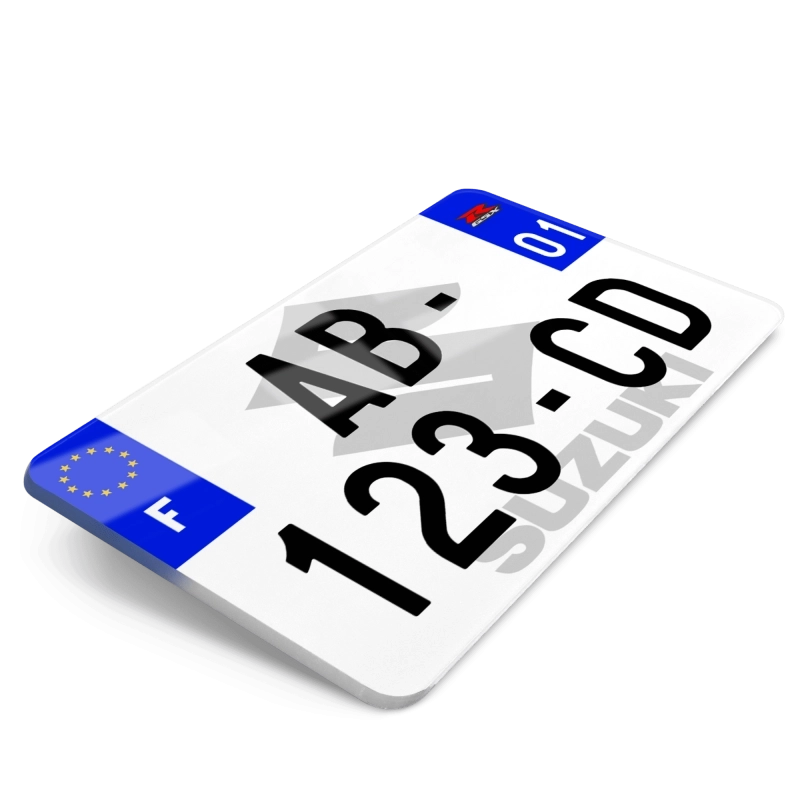 Plaque Moto Suzuki Logo Fond - 21x13 cm Plaque Moto Suzuki Logo Fond - 21x13 cm