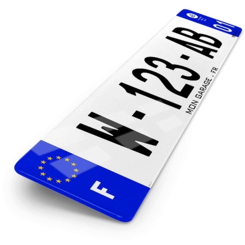 Plaque Immatriculation Auto 52x11 cm - W Garage Plaque Immatriculation Auto 52x11 cm - W Garage