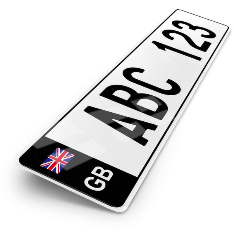 Plaque Auto 52x11 cm - PAYS Grande Bretagne noir Plaque Auto 52x11 cm - PAYS Grande Bretagne noir