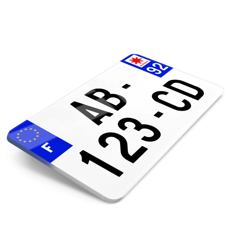 Plaques d'immatriculation MOTO - 210x130 - 92 - Hauts-de-Seine Plaques d'immatriculation MOTO - 210x130 - 92 - Hauts-de-Seine