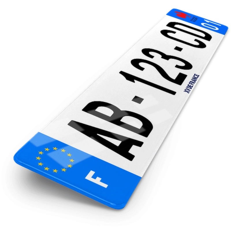 Plaque Auto 52x11 cm - Rugby XV de France Plaque Auto 52x11 cm - Rugby XV de France