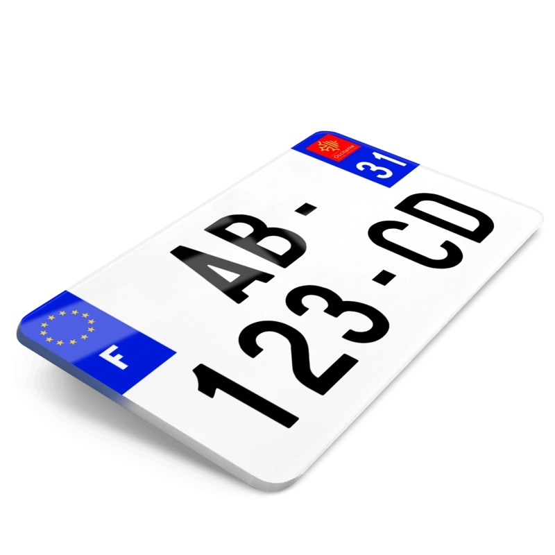 Plaques d'immatriculation MOTO - 210x130 - 31 - Haute-Garonne Plaques d'immatriculation MOTO - 210x130 - 31 - Haute-Garonne