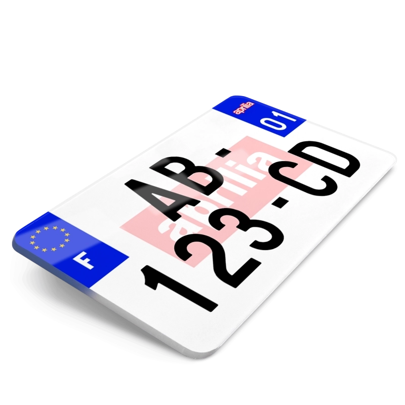 Plaque Moto Aprilia Fond Logo - 21x13 cm Plaque Moto Aprilia Fond Logo - 21x13 cm