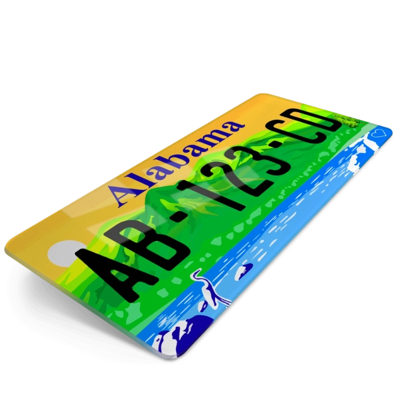 PLAQUE AUTO USA ALABAMA 3 30x15 cm