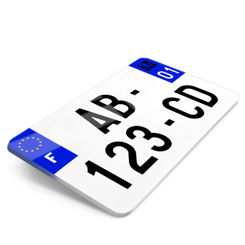 Plaque Moto Mbk Logo 1 - 21x13 cm Plaque Moto Mbk Logo 1 - 21x13 cm