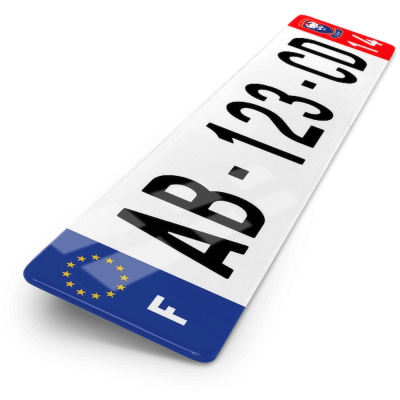 Plaque Auto 52x11 cm - Football SM Caen Plaque Auto 52x11 cm - Football SM Caen