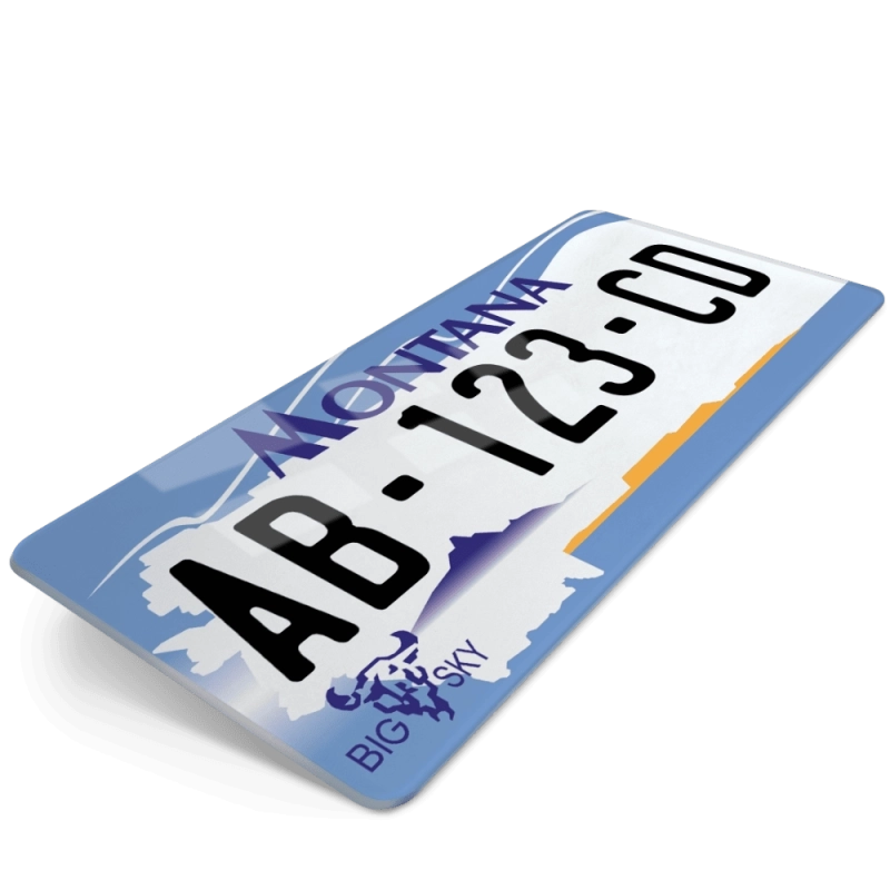 PLAQUE AUTO USA MONTANA 30x15 cm