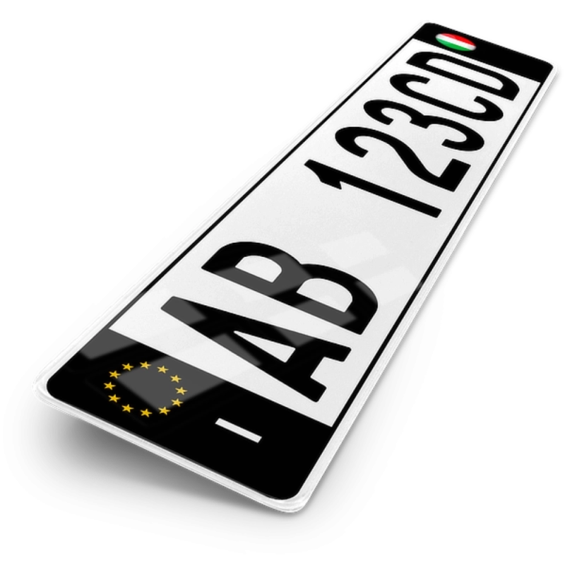 Plaque Auto 52x11 cm - PAYS Italie 2 noir Plaque Auto 52x11 cm - PAYS Italie 2 noir