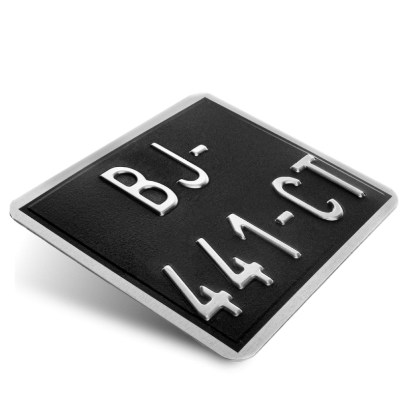 Plaque Immatriculation Collection Moto 14x12 cm