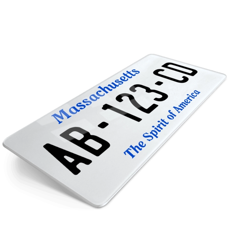 PLAQUE AUTO USA MASSACHUSETTS 30x15 cm