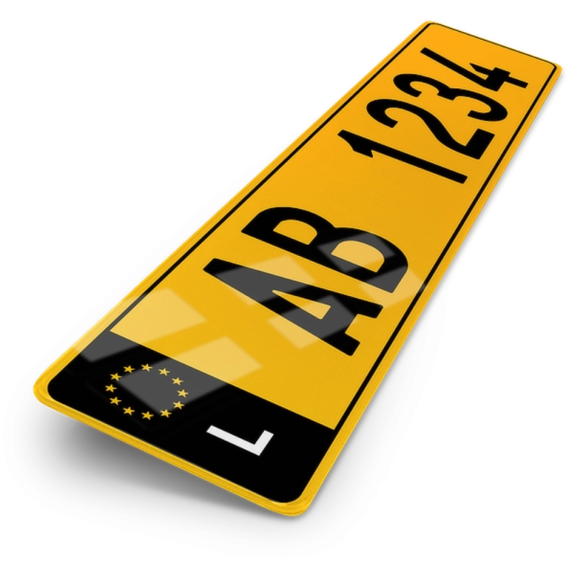 Plaque Auto 52x11 cm - PAYS Luxembourg 2 noir Plaque Auto 52x11 cm - PAYS Luxembourg 2 noir