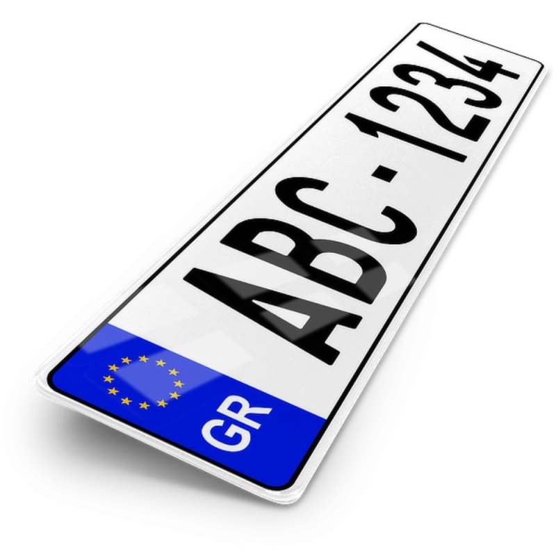 Plaque Auto 52x11 cm - PAYS Grèce Plaque Auto 52x11 cm - PAYS Grèce