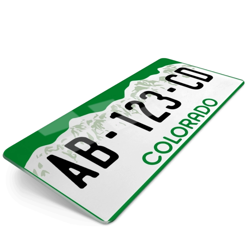PLAQUE AUTO USA COLORADO 30x15 cm