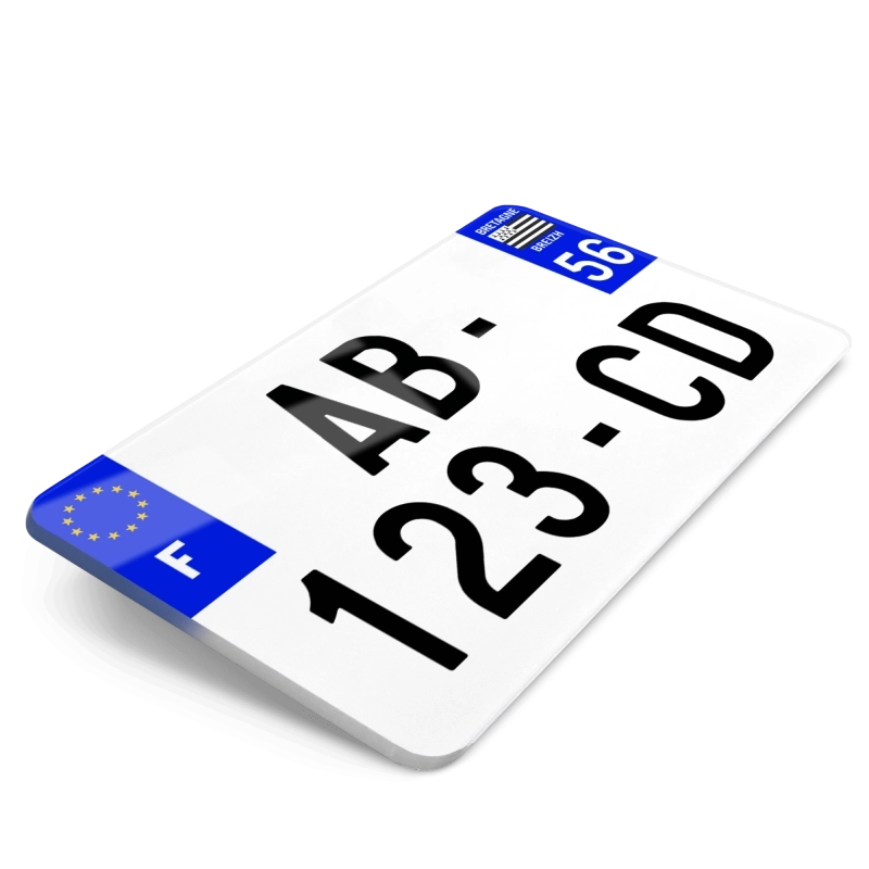 Plaques d'immatriculation MOTO - 210x130 - 56 - Morbihan Plaques d'immatriculation MOTO - 210x130 - 56 - Morbihan