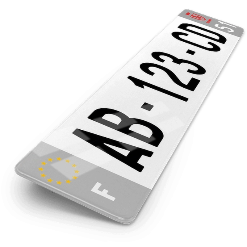 Plaque Auto 52x11 cm - Football Reims Plaque Auto 52x11 cm - Football Reims