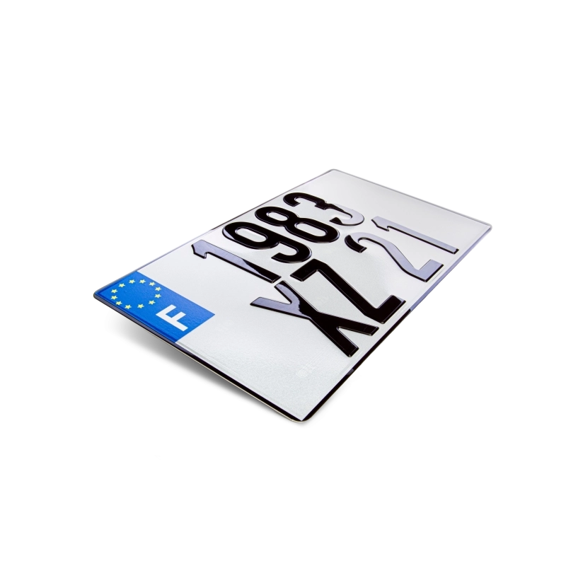 Plaque Immatriculation Aluminium Auto 27.5x20 cm Plaque Immatriculation Aluminium Auto 27.5x20 cm
