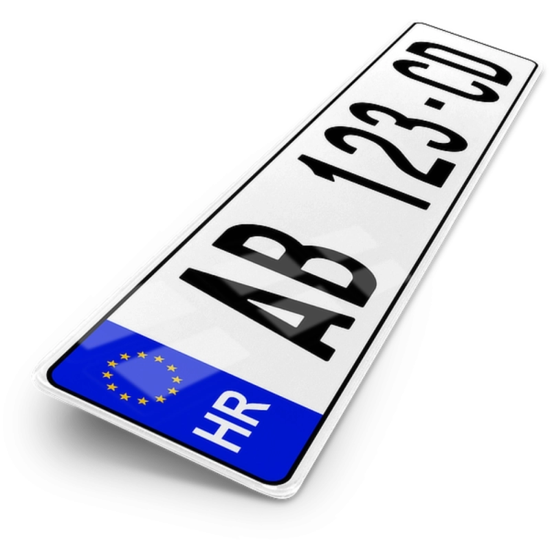 Plaque Auto 52x11 cm - PAYS Croatie Plaque Auto 52x11 cm - PAYS Croatie