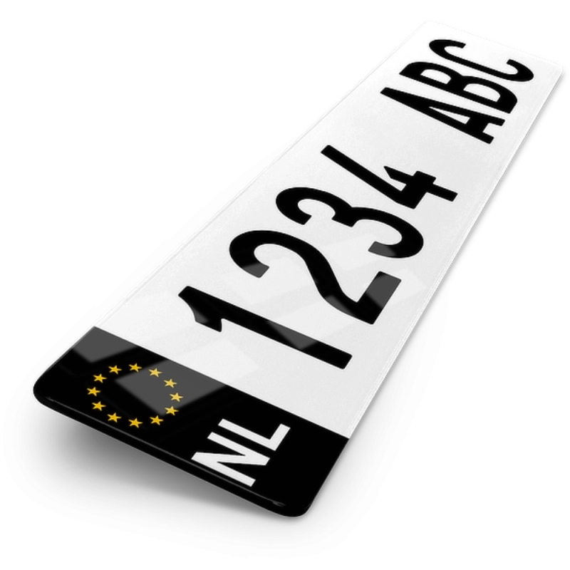 Plaque Auto 52x11 cm - PAYS Pays-Bas 2 noir Plaque Auto 52x11 cm - PAYS Pays-Bas 2 noir