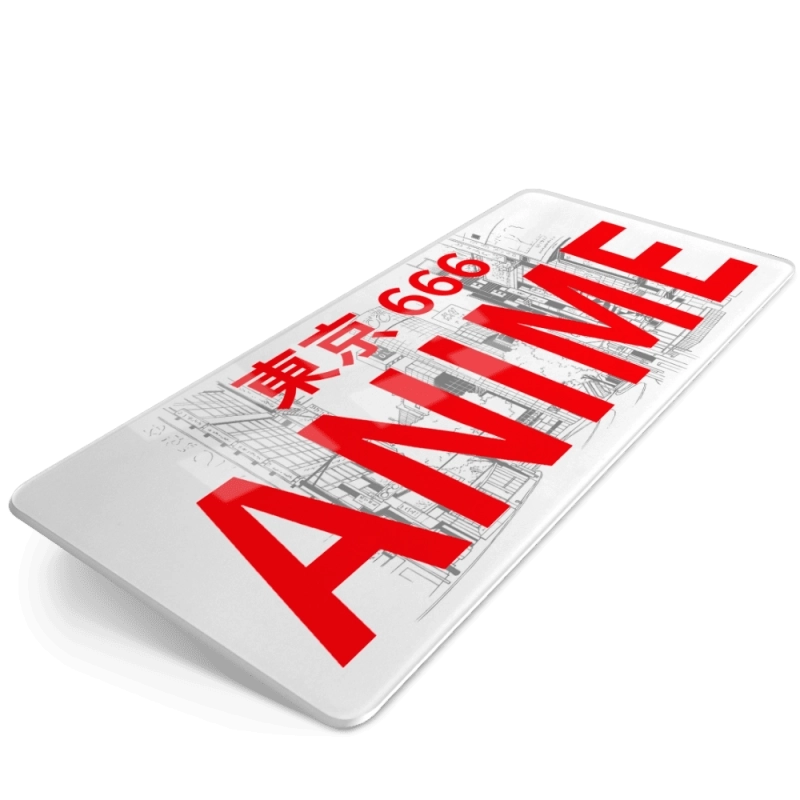 Plaque Japonaise 100% Personnalisée 33x16.5 - Fond Anime Plaque Japonaise 100% Personnalisée 33x16.5 - Fond Anime