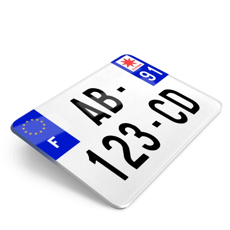 Plaques d'immatriculation MOTO - 170x130 - 91 - Essonne (Non-Homologuée) Plaques d'immatriculation MOTO - 170x130 - 91 - Essonne (Non-Homologuée)