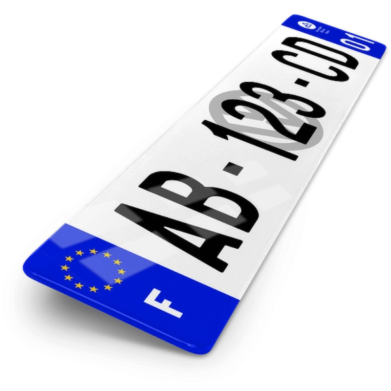 Plaque Auto Volkswagen Fond - 52x11 cm Plaque Auto Volkswagen Fond - 52x11 cm