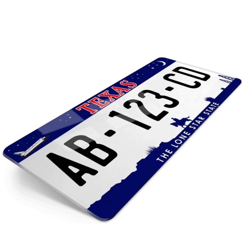 PLAQUE AUTO USA TEXAS 30x15 cm