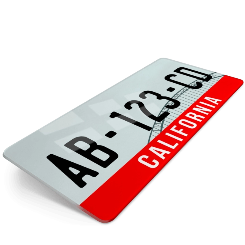 PLAQUE AUTO USA CALIFORNIA 3 30x15 cm